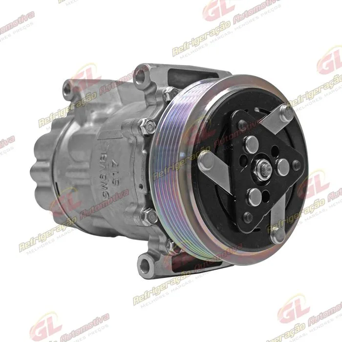 Compressor SD6C12 Citroën C4 Pallas / Peugeot 307 / 208 - 12 Volts Polia 6pk 120mm — foto 4