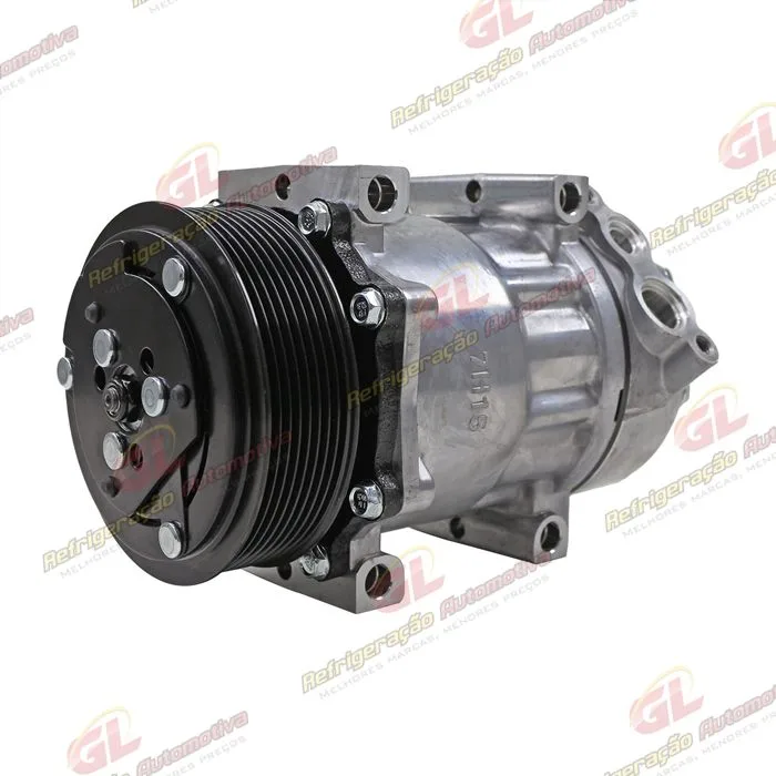 Compressor Modelo BB7H15BB 7980 Caminhão Scania >2007 - 24 Volts 8pk 119mm OEM: 1412263 — foto 2