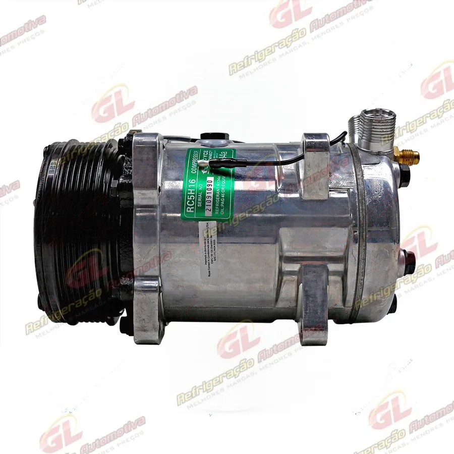 Compressor Modelo SE510 5H16 8 Orelhas - 12 Volts Polia 6pk 123mm R134a