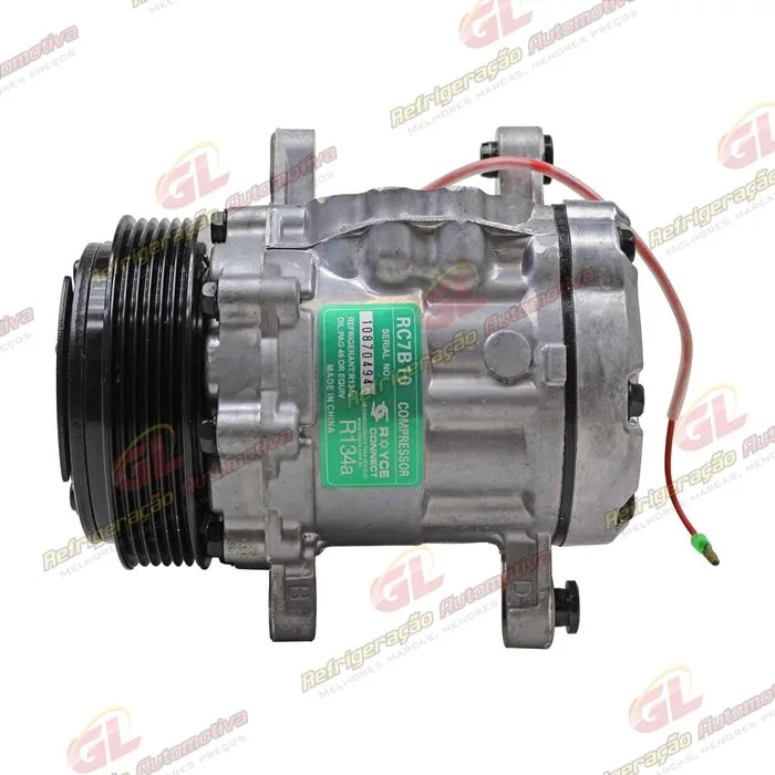 Compressor Modelo 7B10 - 12 Volts Polia 6pk 112mm R134a
