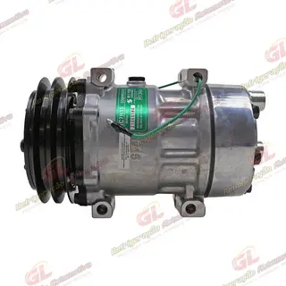 Compressor Modelo AA7H15AA Parafuso Passante Descarga e Sucção Traseira O´ring - 24 Volts Polia 2A 132mm