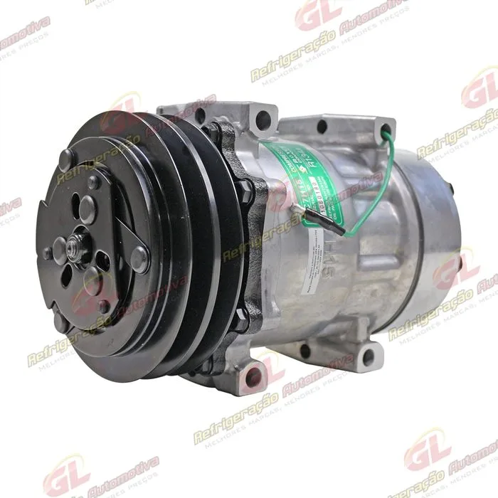 Compressor Modelo AA7H15AA Parafuso Passante Descarga e Sucção Traseira O´ring - 24 Volts Polia 2A 132mm — foto 2
