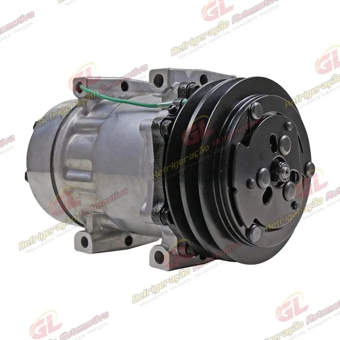 Compressor Modelo AA7H15AA Parafuso Passante Descarga e Sucção Traseira O´ring - 24 Volts Polia 2A 132mm — foto 4
