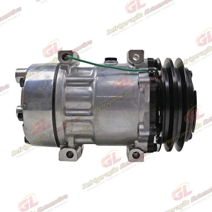 Compressor Modelo AA7H15AA Parafuso Passante Descarga e Sucção Traseira O´ring - 24 Volts Polia 2A 132mm — foto 5