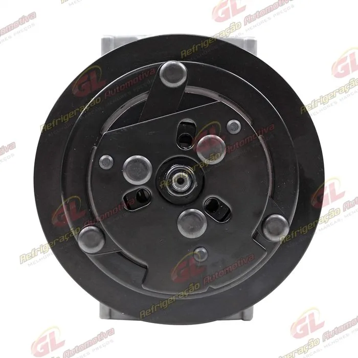 Compressor Modelo 7H15 Caminhão Kalmar Parafuso Passante Descarga e Sucção Traseira O´ring - 12 Volts Polia 2A 132mm — foto 3