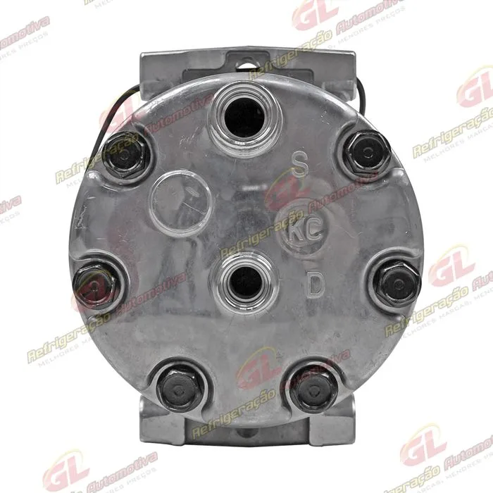 Compressor Modelo 7H15 Caminhão Kalmar Parafuso Passante Descarga e Sucção Traseira O´ring - 12 Volts Polia 2A 132mm — foto 7