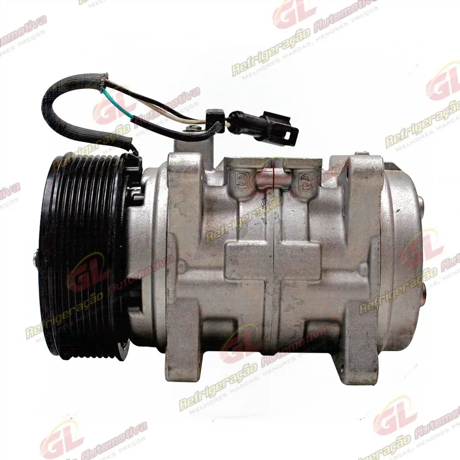 Compressor Modelo Denso 10P15 8 Orelhas Caminhão Volkswagen 8 Toneladas 17250E/ 81530E Eletronic - 12 Volts Polia 8pk 120mm OEM: 2RO820803A