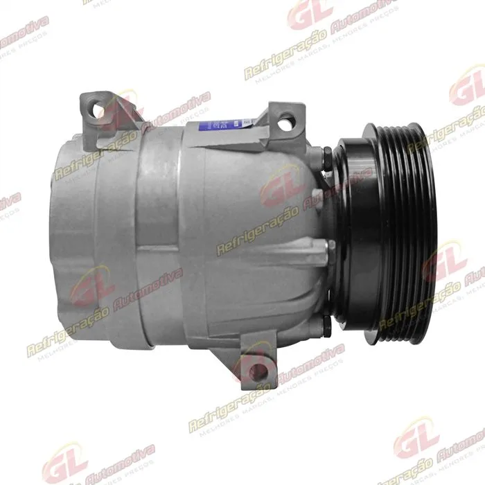 Compressor V5 Renault Scenic/ Megane 2001 Até 2006 1.6 16v. equipado somente c/compr. Korea 7700103536 importado China - 12 Volts Polia 6pk 125mm — foto 5