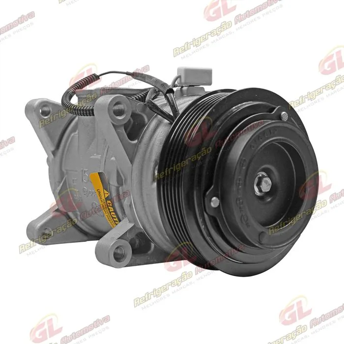 Compressor 10PA15 Modelo 6P148 8 Orelhas Volkswagen Santana - 12 Volts Polia 6pk 125mm — foto 4