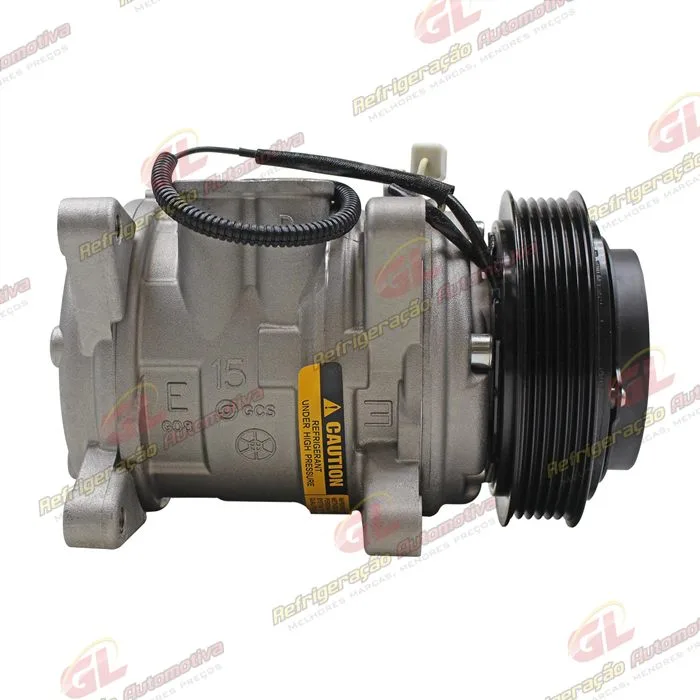 Compressor 10PA15 Modelo 6P148 8 Orelhas Volkswagen Santana - 12 Volts Polia 6pk 125mm — foto 5