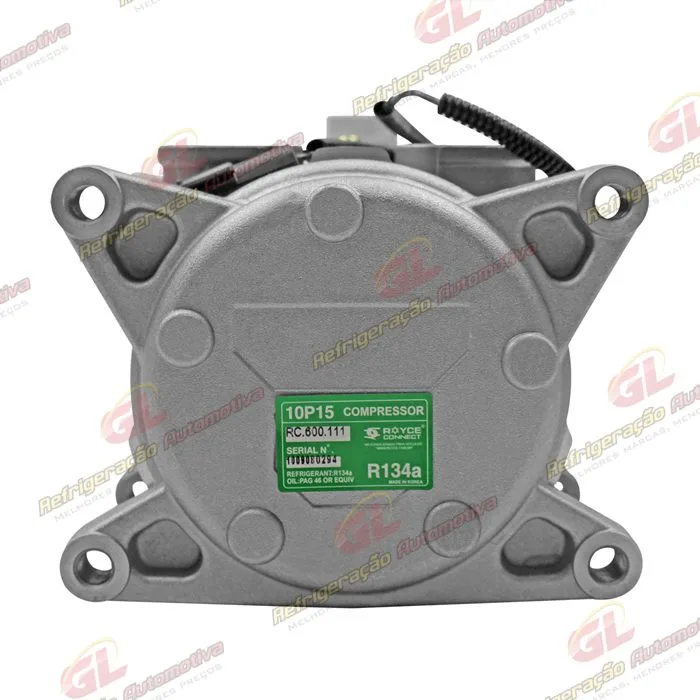 Compressor 10PA15 Modelo 6P148 8 Orelhas Volkswagen Santana - 12 Volts Polia 6pk 125mm — foto 7