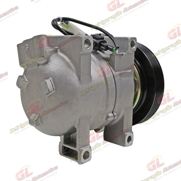 Compressor Zexel Nissan Frontier / X-Terra Motor 2.8 Até 2007 - 12 Volts Polia 6pk 143mm — foto 6
