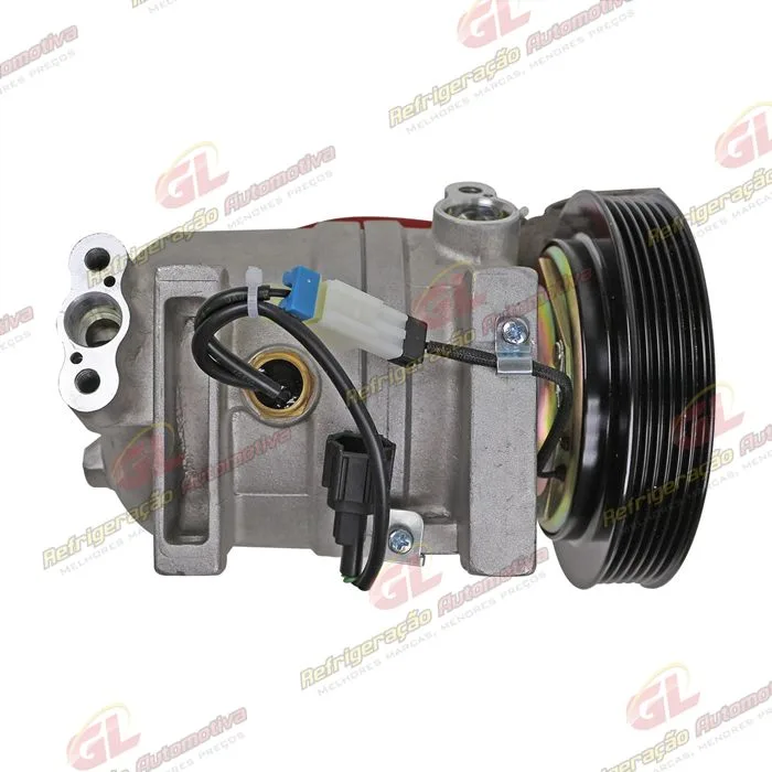 Compressor Zexel Nissan Frontier / X-Terra Motor 2.8 Até 2007 - 12 Volts Polia 6pk 143mm — foto 8