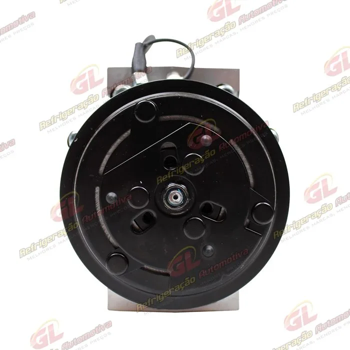 Compressor AA7H15AA Máquina Case Descarga e Sucção Saída Traseira O'ring - 12 Volts Polia 8pk 115mm — foto 3