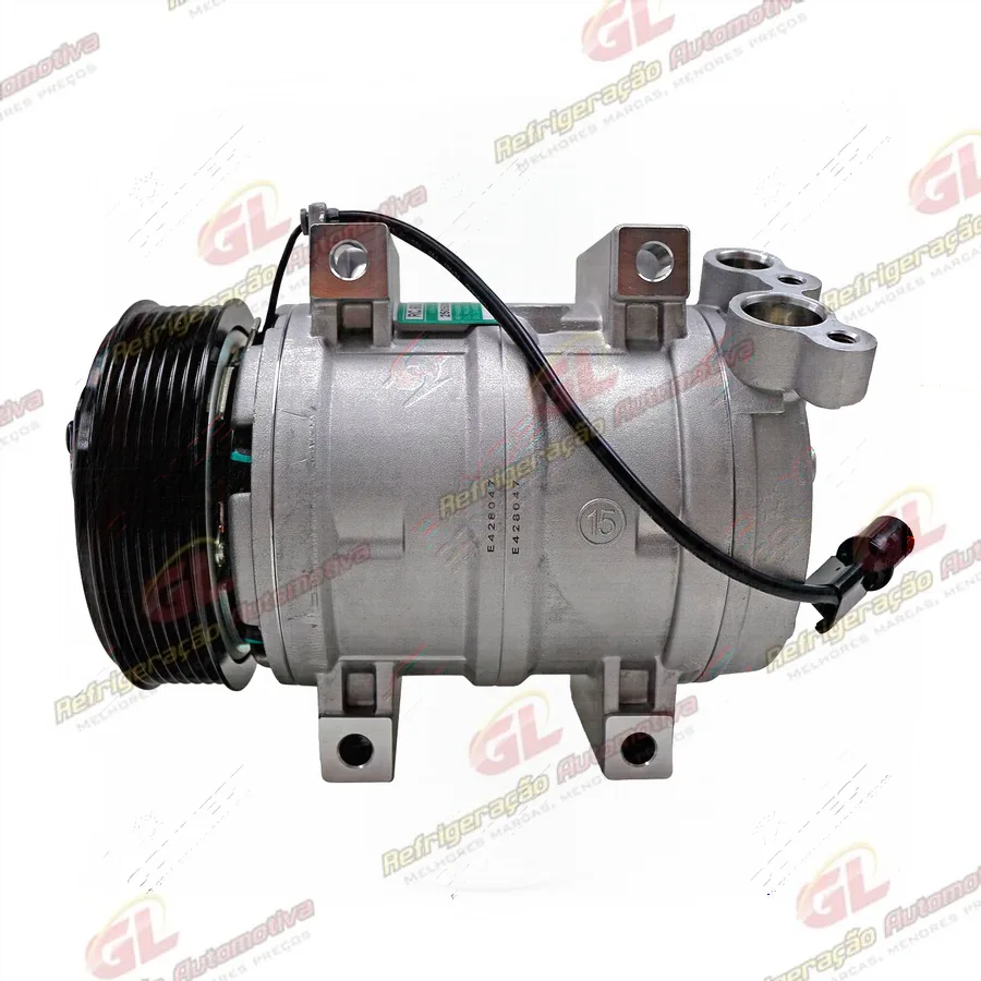Compressor Modelo Valeo DKS15D Mitsubishi Pajero Dakar / L200 Triton 3.5 Flex 2007> - 12 Volts Polia 7Pk OEM: MN123624 / Z0009895A