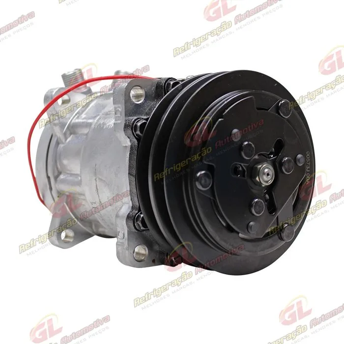 Compressor SANDEN AA7H15AA Original 4664 Trator Uniport 2011> 8 Orelhas - 12 Volts Polia 2A 132mm OEM: 6218551 — foto 4