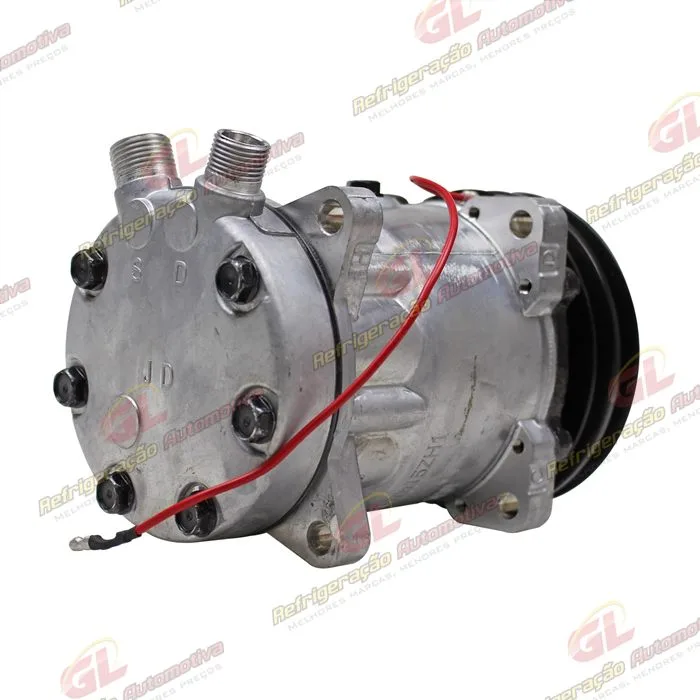 Compressor SANDEN AA7H15AA Original 4664 Trator Uniport 2011> 8 Orelhas - 12 Volts Polia 2A 132mm OEM: 6218551 — foto 6
