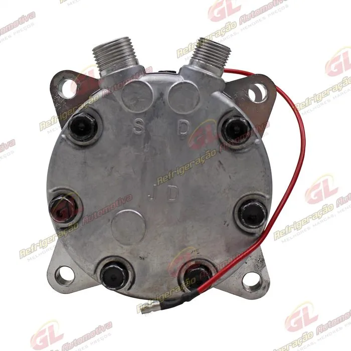 Compressor SANDEN AA7H15AA Original 4664 Trator Uniport 2011> 8 Orelhas - 12 Volts Polia 2A 132mm OEM: 6218551 — foto 7