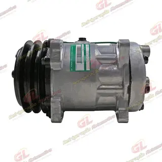 Compressor SANDEN Original 175cc 4742 AA7H15AA 8 Orelhas Descarga e Sucção Traseira O´ring - 24 Volts Polia 2A 125mm