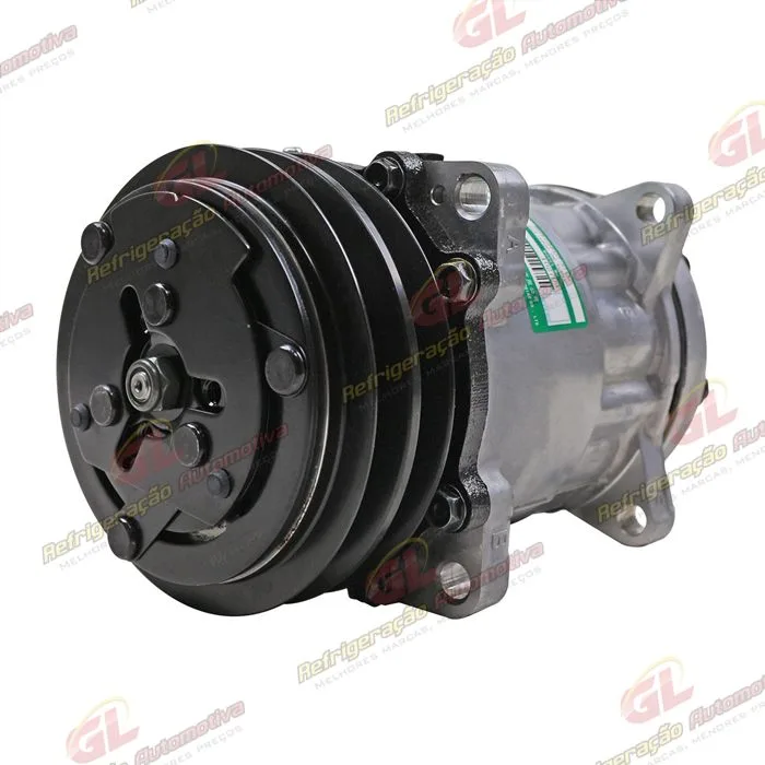 Compressor SANDEN Original 175cc 4742 AA7H15AA 8 Orelhas Descarga e Sucção Traseira O´ring - 24 Volts Polia 2A 125mm — foto 2
