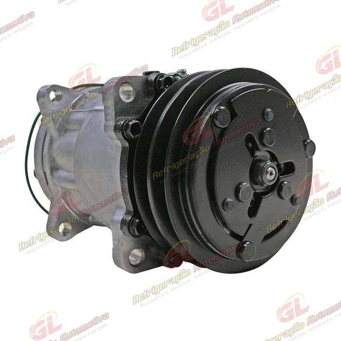 Compressor SANDEN Original 175cc 4742 AA7H15AA 8 Orelhas Descarga e Sucção Traseira O´ring - 24 Volts Polia 2A 125mm — foto 4