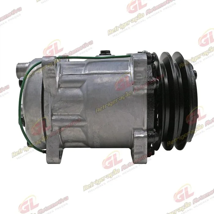 Compressor SANDEN Original 175cc 4742 AA7H15AA 8 Orelhas Descarga e Sucção Traseira O´ring - 24 Volts Polia 2A 125mm — foto 5