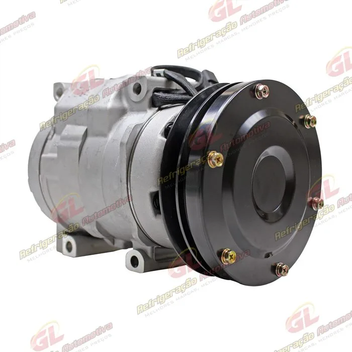 Compressor Modelo Denso 10S17C Máquina Caterpillar 310/320-BL - 24 Volts Polia Canal 1A 135mm OEM: 245-7781/ 176-1895/ 201-3837 — foto 4