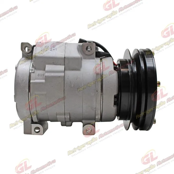 Compressor Modelo Denso 10S17C Máquina Caterpillar 310/320-BL - 24 Volts Polia Canal 1A 135mm OEM: 245-7781/ 176-1895/ 201-3837 — foto 5