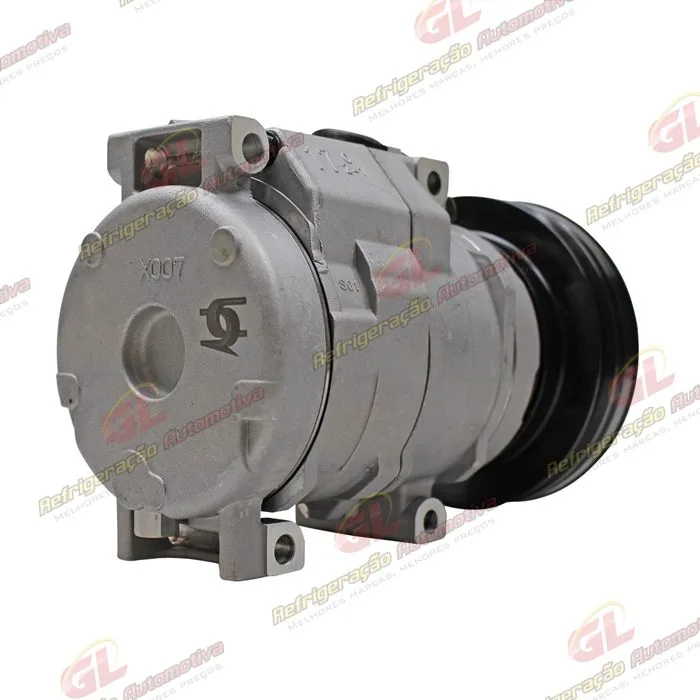 Compressor Modelo Denso 10S17C Máquina Caterpillar 310/320-BL - 24 Volts Polia Canal 1A 135mm OEM: 245-7781/ 176-1895/ 201-3837 — foto 6