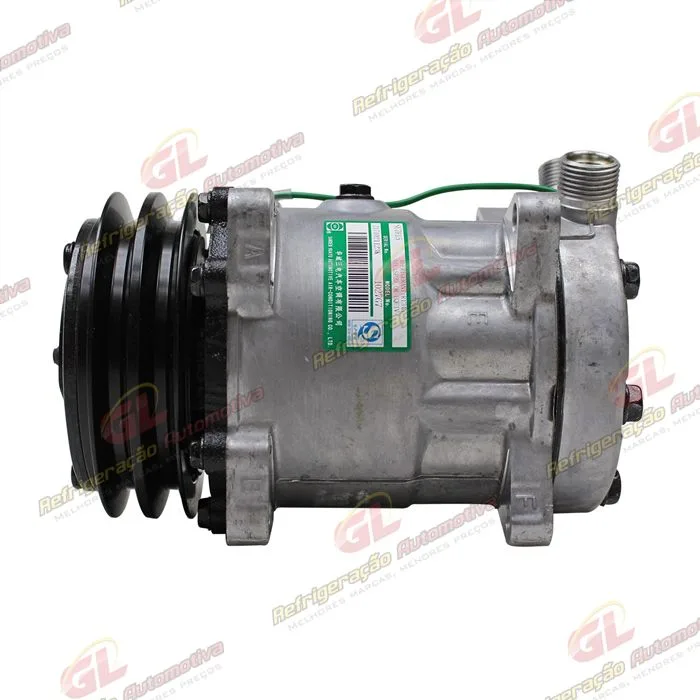 Compressor SANDEN Original 4741 AA7H15AA 8 Orelhas 200cc - 24 Volts Polia 2A 125mm