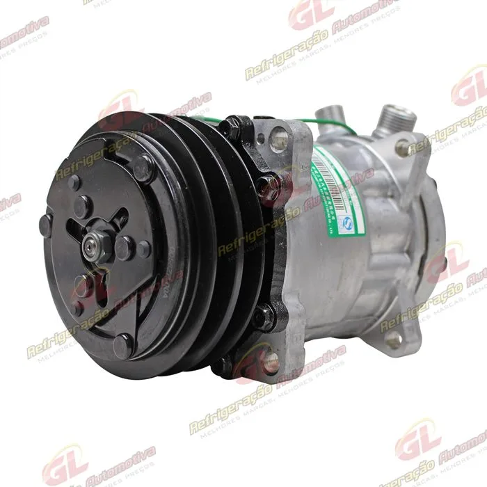 Compressor SANDEN Original 4741 AA7H15AA 8 Orelhas 200cc - 24 Volts Polia 2A 125mm — foto 2