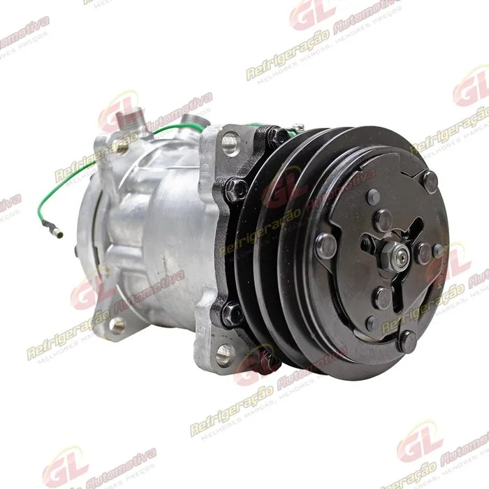 Compressor SANDEN Original 4741 AA7H15AA 8 Orelhas 200cc - 24 Volts Polia 2A 125mm — foto 4