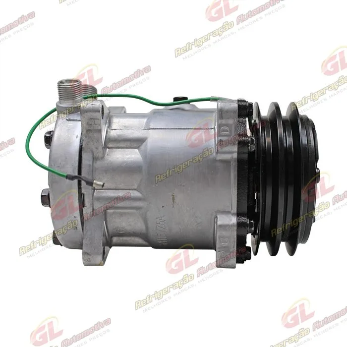 Compressor SANDEN Original 4741 AA7H15AA 8 Orelhas 200cc - 24 Volts Polia 2A 125mm — foto 5