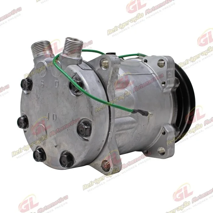 Compressor SANDEN Original 4741 AA7H15AA 8 Orelhas 200cc - 24 Volts Polia 2A 125mm — foto 6