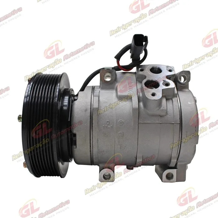 Compressor Modelo Denso 10S17C Máquina Caterpillar 336D/330CL - 24 Volts Polia 8pk 145mm - OEM: 305-0324/ 305-0325/ 259-7243/ 245-7779
