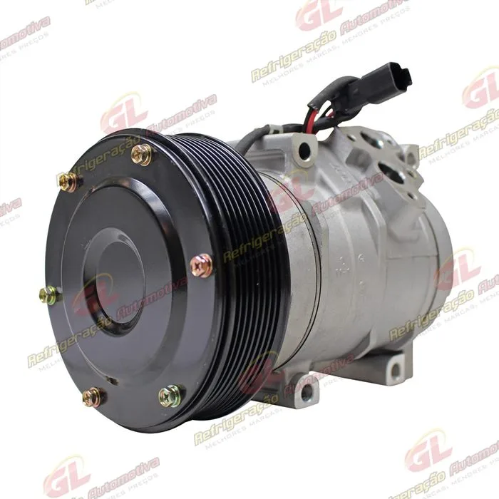 Compressor Modelo Denso 10S17C Máquina Caterpillar 336D/330CL - 24 Volts Polia 8pk 145mm - OEM: 305-0324/ 305-0325/ 259-7243/ 245-7779 — foto 2