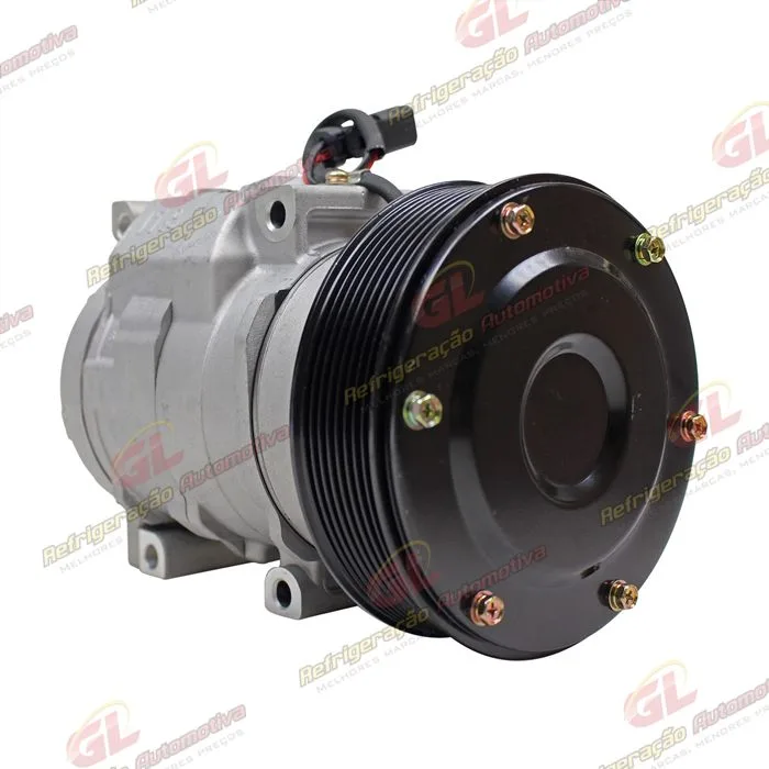 Compressor Modelo Denso 10S17C Máquina Caterpillar 336D/330CL - 24 Volts Polia 8pk 145mm - OEM: 305-0324/ 305-0325/ 259-7243/ 245-7779 — foto 4
