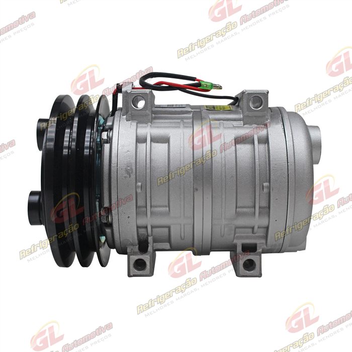 Compressor TM21 HPAD Retroescavadeira Caterpillar 416E - 12 Volts Polia 2A 145mm - OEM: 214-4302