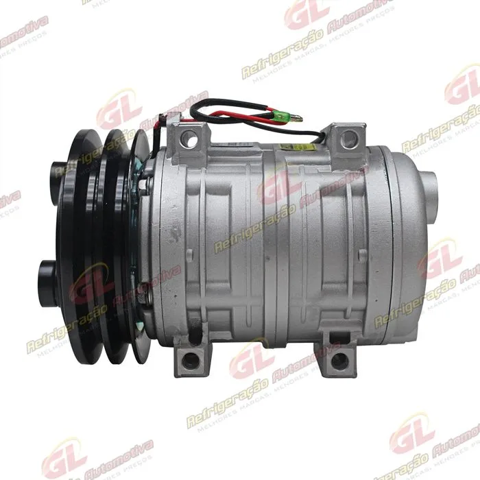 Compressor TM21 HPAD Retroescavadeira Caterpillar 416E - 12 Volts Polia 2A 145mm - OEM: 214-4302