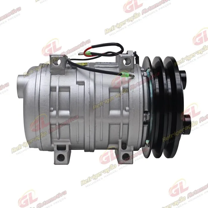 Compressor TM21 HPAD Retroescavadeira Caterpillar 416E - 12 Volts Polia 2A 145mm - OEM: 214-4302 — foto 5