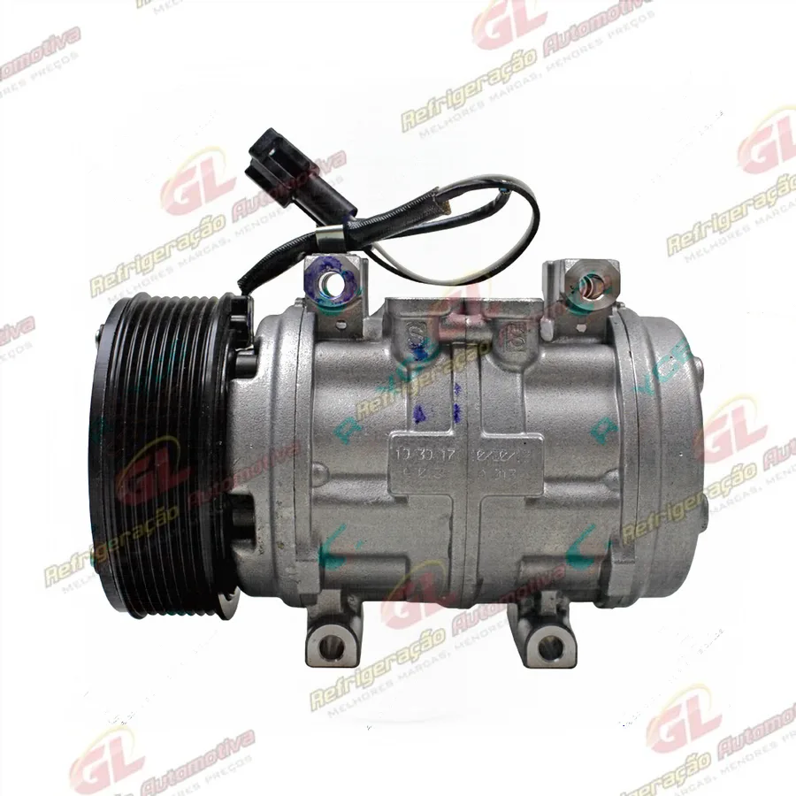 Compressor Denso 10P15 6415 Máquina Trator John Deere 7500 Parafuso Passante - 12 Volts Polia 8pk 120mm