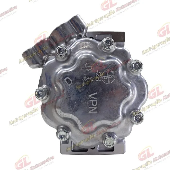 Compressor Modelo Sanden SD7V16 Renault Duster/ Clio/ Megane/ Scenic/ Kangoo/ Logan/ Sandero/ Nissan OEM: 8200802609 - 12 Volts Polia 6pk 125mm — foto 5