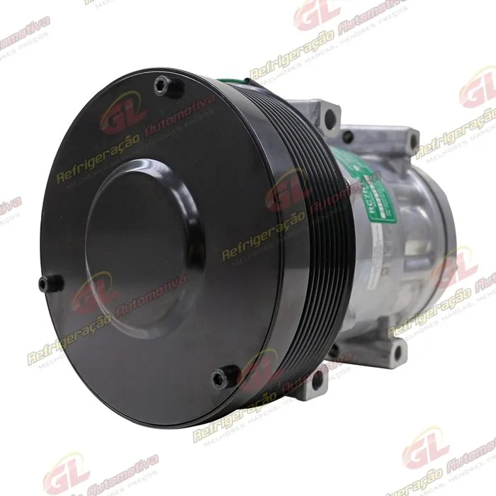 Compressor AA7H15AA Máquina Caterpillar 994/ 793D/ 16M - 24 Volts Polia 8pk 153mm Saída p/Pressostato - OEM: 183-5106/ 501-1179 — foto 2