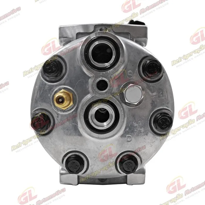 Compressor AA7H15AA Máquina Caterpillar 994/ 793D/ 16M - 24 Volts Polia 8pk 153mm Saída p/Pressostato - OEM: 183-5106/ 501-1179 — foto 5