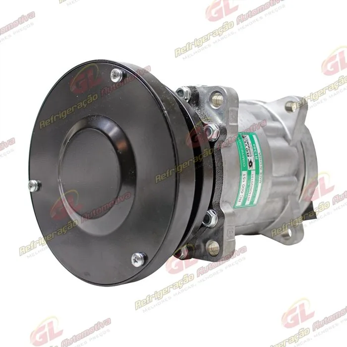 Compressor AA7H15AA Máquina Case/ Caterpillar D10R/ D10T/ D6T/ D6R/ 938G Saída p/Pressostato - 24 Volts Polia Canal 1A 150mm OEM: 106-5122/ 16E-1906/ 509-5883 — foto 2
