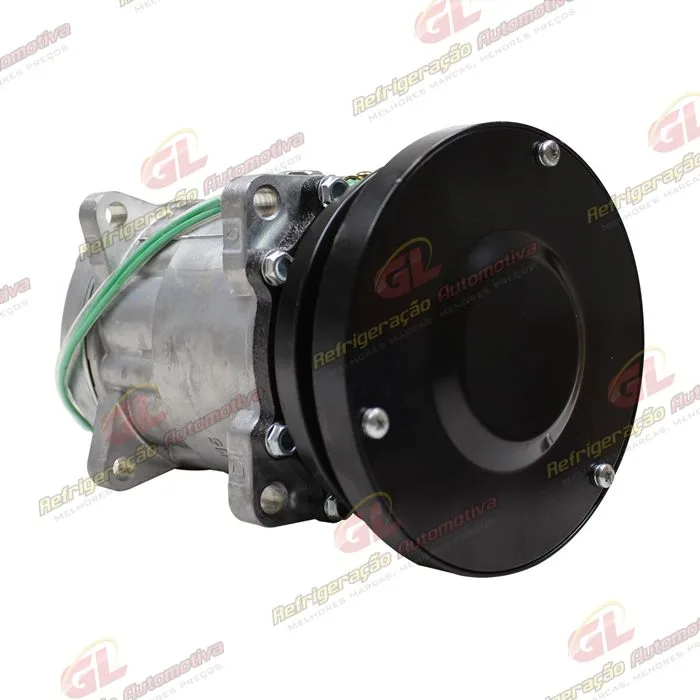 Compressor AA7H15AA Máquina Case/ Caterpillar D10R/ D10T/ D6T/ D6R/ 938G Saída p/Pressostato - 24 Volts Polia Canal 1A 150mm OEM: 106-5122/ 16E-1906/ 509-5883 — foto 4
