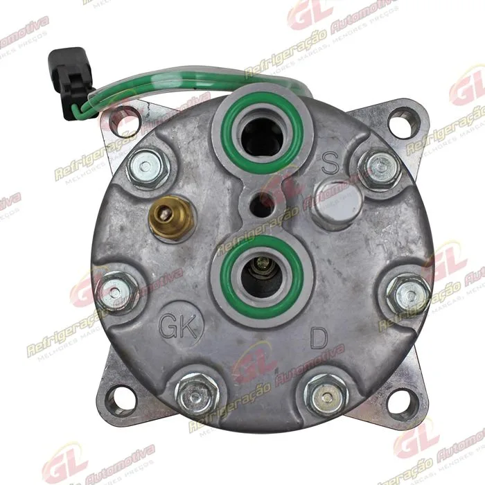 Compressor AA7H15AA Máquina Case/ Caterpillar D10R/ D10T/ D6T/ D6R/ 938G Saída p/Pressostato - 24 Volts Polia Canal 1A 150mm OEM: 106-5122/ 16E-1906/ 509-5883 — foto 7