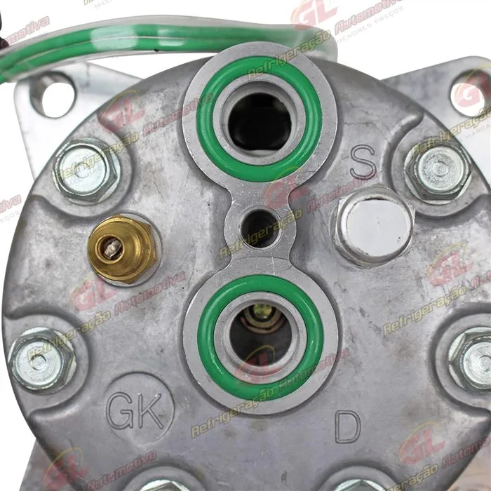 Compressor AA7H15AA Máquina Case/ Caterpillar D10R/ D10T/ D6T/ D6R/ 938G Saída p/Pressostato - 24 Volts Polia Canal 1A 150mm OEM: 106-5122/ 16E-1906/ 509-5883 — foto 8