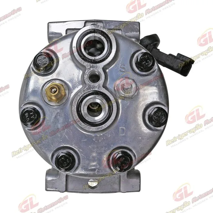 Compressor AA7H15AA Modelo U4769 Máquina Case/ Caterpillar 793F/ 16H/ 24M/ 140K Saída p/ Pressostato - 24 Volts Polia 8pk 153mm OEM: 464-9988/ 163-0872 — foto 7