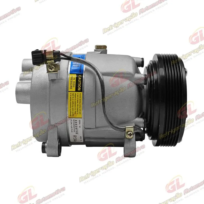 Compressor Modelo Harrison V5 Volkswagen Polo / Golf Até 1998 - 12 Volts Polia 6pk 130mm — foto 5